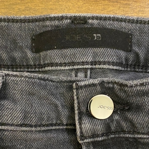 Joe’s Jeans 27 The Honor High Rise Jeans Vintage Straight Archaic Black Fray Hem - Picture 8 of 16